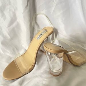 Steve Madden - Clear size 8 heels